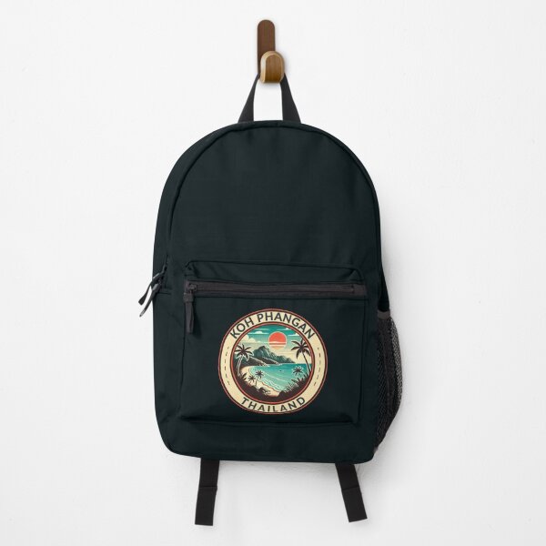 Item preview, Koh Phangan Thailand Illustration Travel Art Badge designed and sold by KrisSidDesigns.