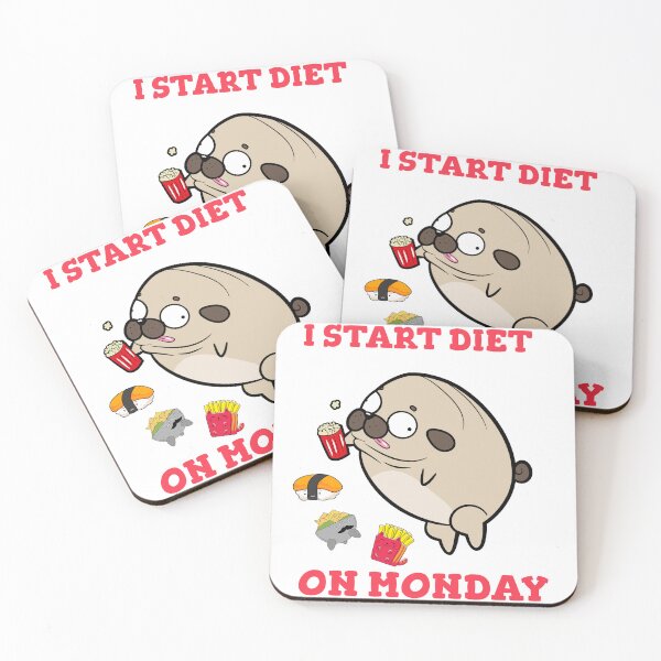 Item preview, Diet start monday t shirt designed and sold by LedaCreate23.
