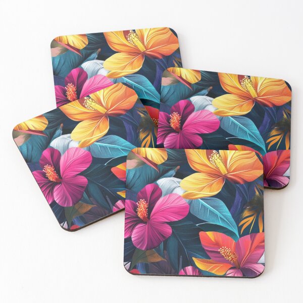 Item preview, Tropical Blossoms in Vivid Harmon designed and sold by GhadeerGhonaim.