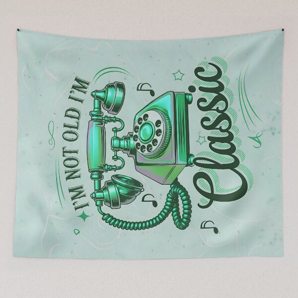 Item preview, I'm Not Old I'm Classic Vintage Telephone Quote designed and sold by TheArtOfPat.