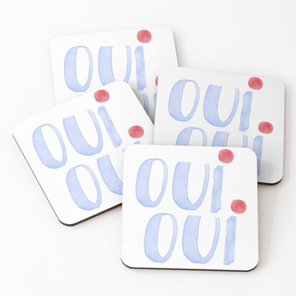 Item preview, Oui Oui Mon Ami French Phrase quote saying designed and sold by monpetitbijou.