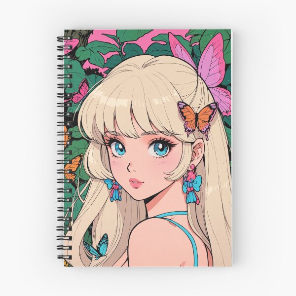Item preview, Anime girl with pink  butterflies  designed and sold by Millionsxi.
