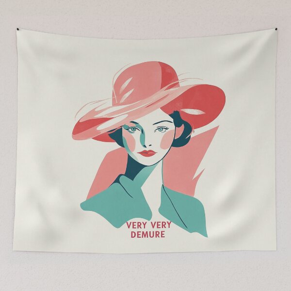 Item preview, Very Very Demure: Retro Elegant Fashion Illustration designed and sold by Retro Travel Design.