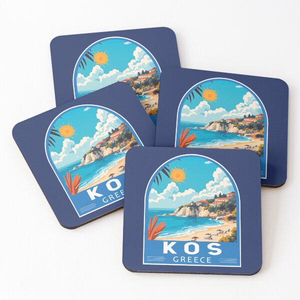 Item preview, Kos Greece Travel Art Emblem designed and sold by KrisSidDesigns.
