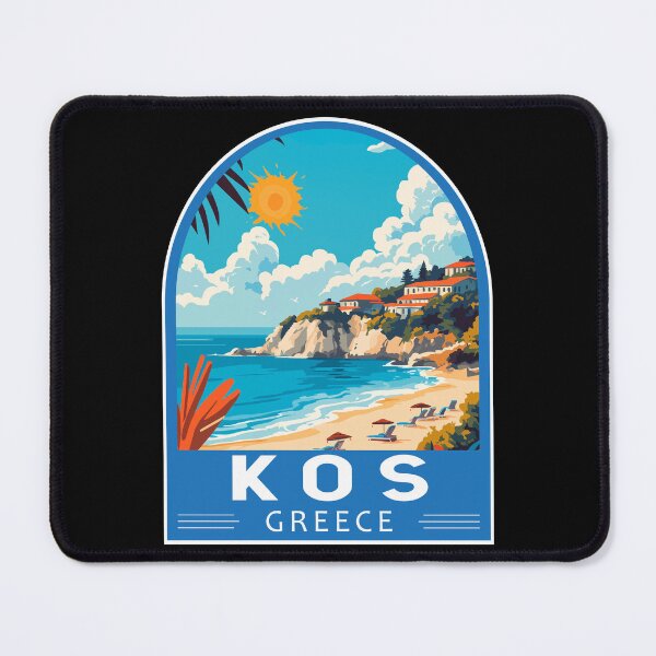 Item preview, Kos Greece Travel Art Emblem designed and sold by KrisSidDesigns.