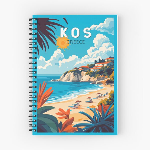 Item preview, Kos Greece Travel Art Vintage designed and sold by KrisSidDesigns.