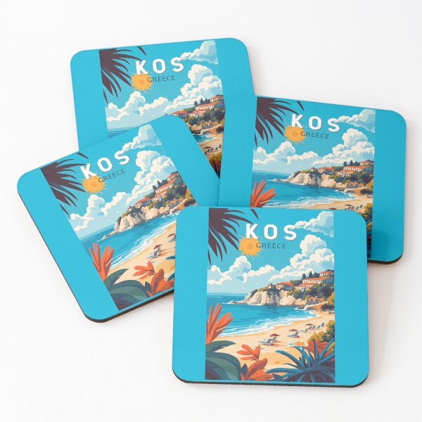 Item preview, Kos Greece Travel Art Vintage designed and sold by KrisSidDesigns.