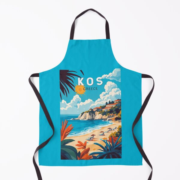 Item preview, Kos Greece Travel Art Vintage designed and sold by KrisSidDesigns.