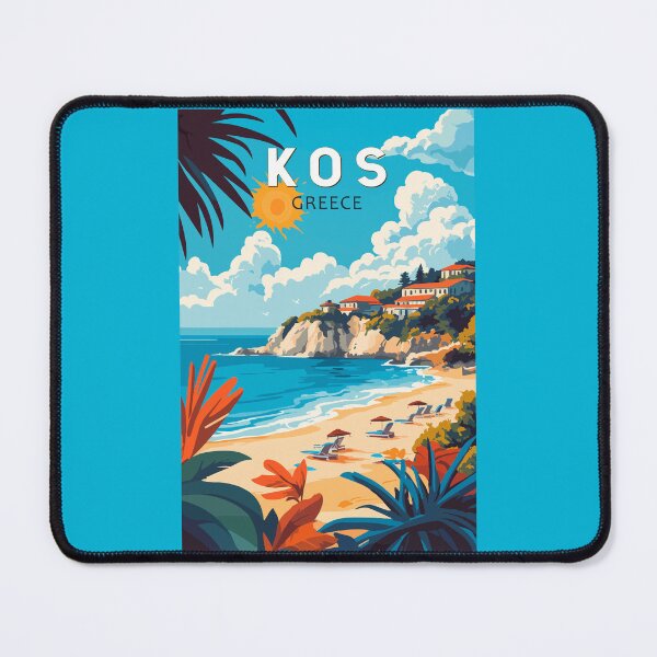 Item preview, Kos Greece Travel Art Vintage designed and sold by KrisSidDesigns.