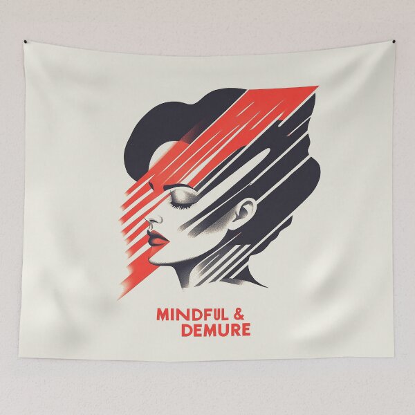Item preview, Mindful & Demure: Retro Bold Portrait designed and sold by Retro Travel Design.