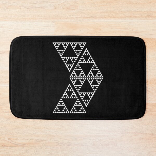 Item preview, Four White Sierpinski Triangles Fractal Geometry Math Shapes Mania designed and sold by Shapes-Mania.