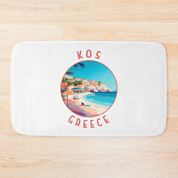 Item preview, Kos Greece Retro Distressed Circle designed and sold by KrisSidDesigns.