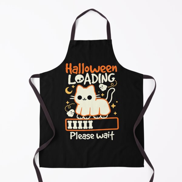 Item preview, halloween loading please wait cat ghost designed and sold by NemiMakeit.