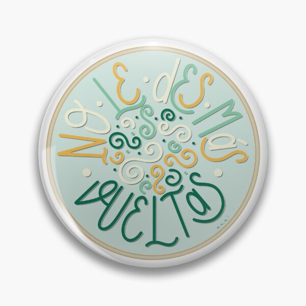 Item preview, Don't overthink it in turquoise (in Spanish) designed and sold by Ana Vírseda.