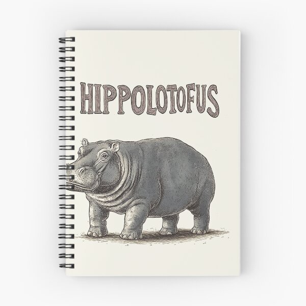 Item preview, Hippolotofus: Playful Vintage Hippo Illustration designed and sold by Retro Travel Design.