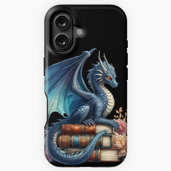 Aperçu de l'œuvre Blue Dragon with Ancient Books créée et vendue par MadokaShop.