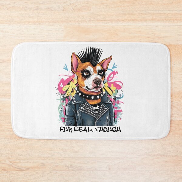 Item preview, Fur-Real Though: Punk Rock Dog Design designed and sold by asprse.