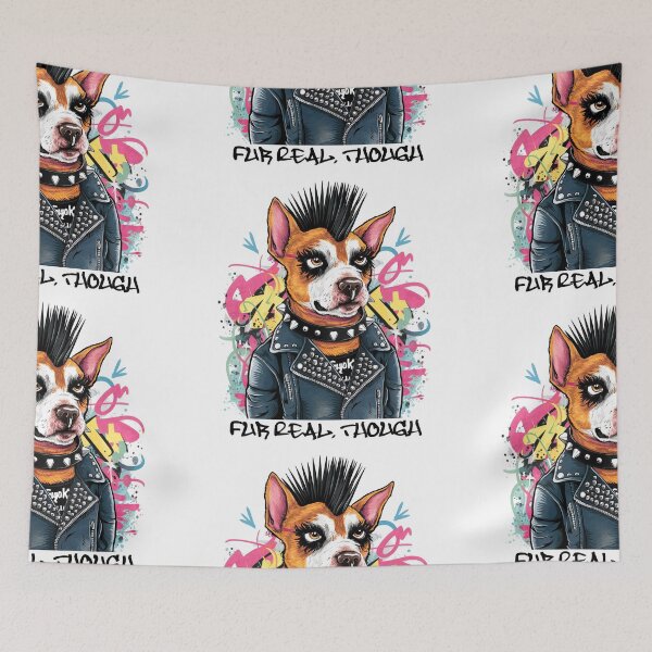 Item preview, Fur-Real Though: Punk Rock Dog Design designed and sold by asprse.