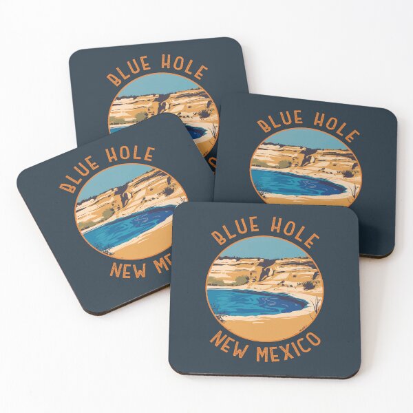 Item preview, Blue Hole New Mexico Retro Distressed Circle designed and sold by KrisSidDesigns.