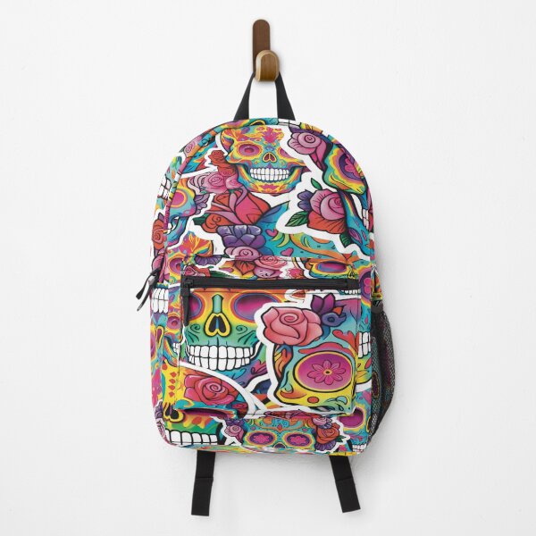 Item preview, Rainbow sugar skull designed and sold by MABbluefields.