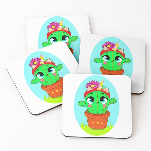 Item preview, Uni cactus corno gatto - uni cactus corn cat designed and sold by VentunoGrammi.