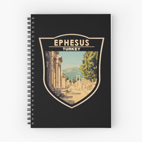 Item preview, Ephesus Turkey Travel Art Badge designed and sold by KrisSidDesigns.