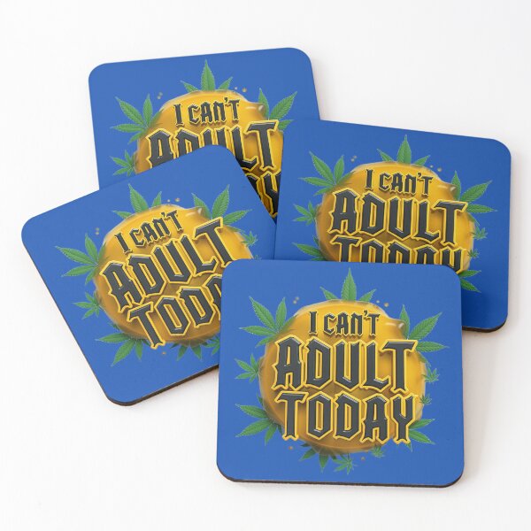 Item preview, Funny Pot "I Can't Adult Today" - Blue designed and sold by JLEmporium.
