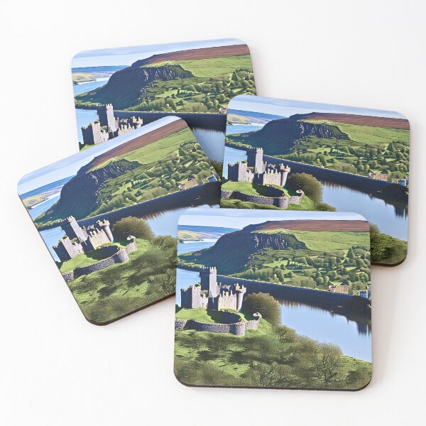 Item preview, A castle situated on a hilltop near a large, calm river. designed and sold by Atmosferica.