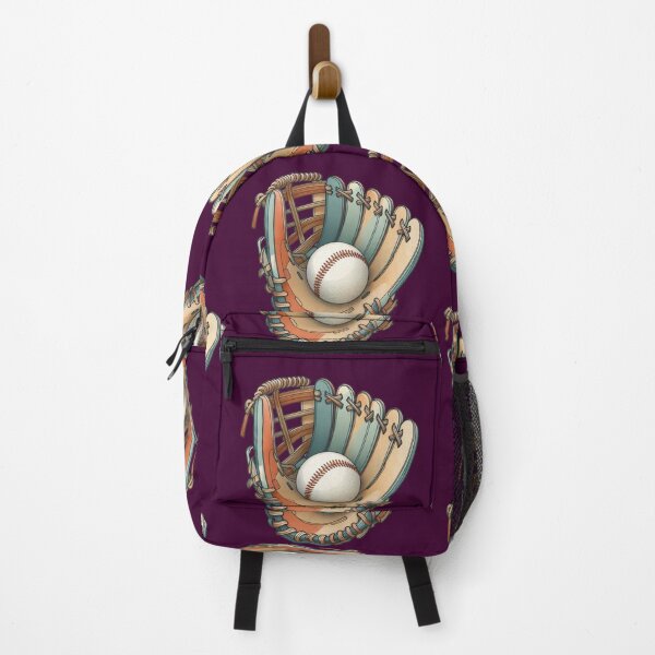 Item preview, Minimalist 3D Baseball Glove with Ball in Retro Colors , designed and sold by PaintMeWorld.