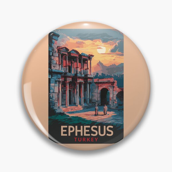 Item preview, Ephesus Library of Celsus Travel Art Vintage designed and sold by KrisSidDesigns.