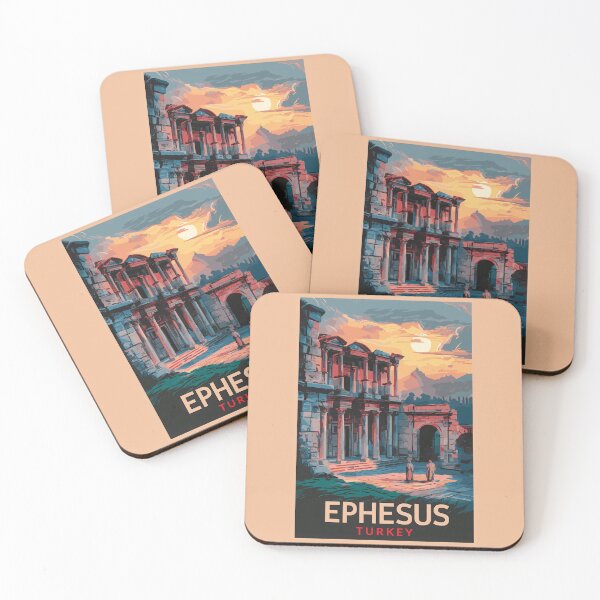 Item preview, Ephesus Library of Celsus Travel Art Vintage designed and sold by KrisSidDesigns.