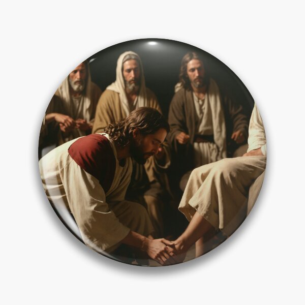 Item preview, Jesus Washes Peter's Feet designed and sold by Leslie Pardew.