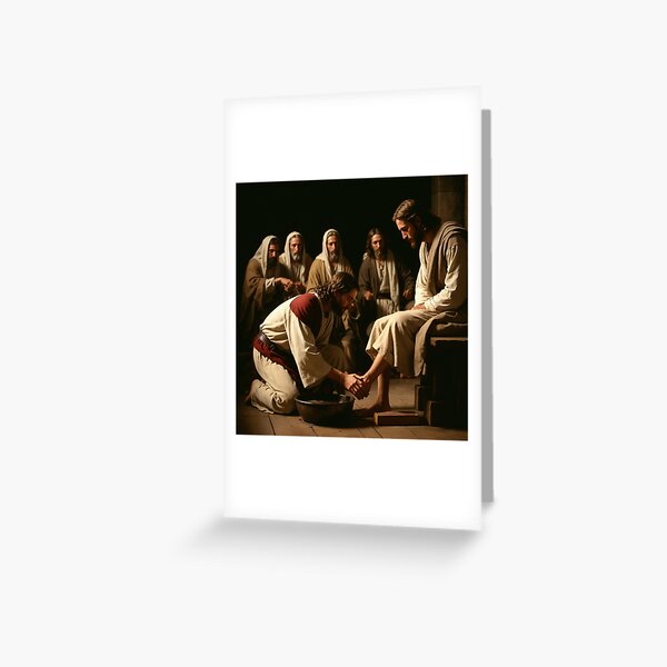 Item preview, Jesus Washes Peter's Feet designed and sold by Leslie Pardew.