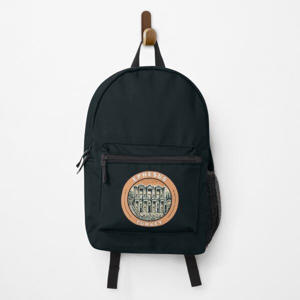Item preview, Ephesus Turkey Illustration Travel Art Badge designed and sold by KrisSidDesigns.