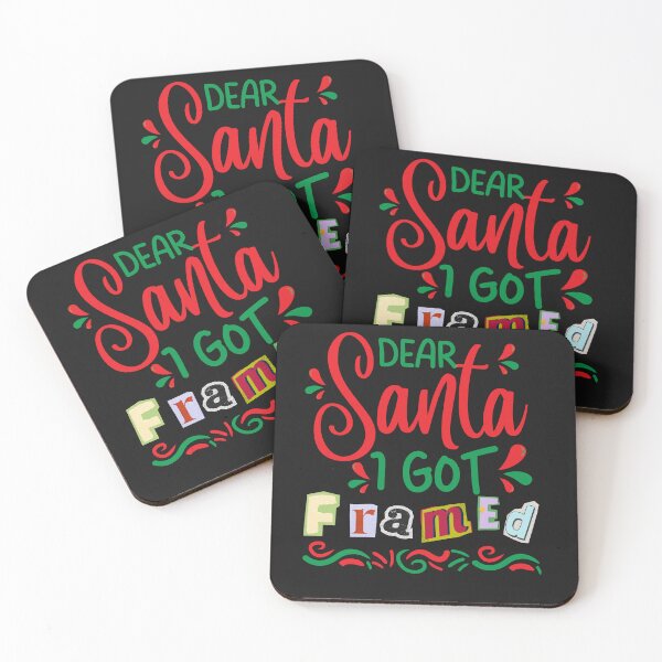 Item preview, Funny Dear Santa I Got Framed designed and sold by AlienOccupation.