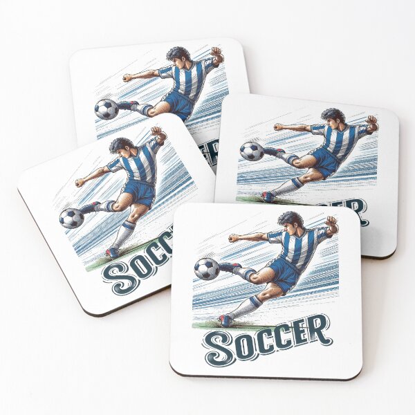 Item preview, Soccer player kicking a ball. designed and sold by JonelleTshirts.