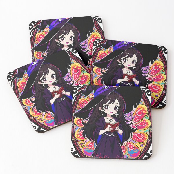 Item preview, "Halloween trippy Witch psychedelic Priestess scholar adorable Art Spooky cute Fantasy Design on T-Shirts Hoodies Posters and More" designed and sold by Arcane  Adorable.
