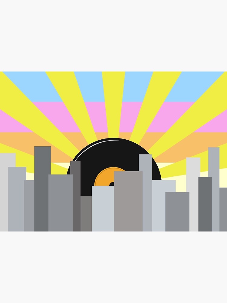 "City Vinyl Sunrise" Poster for Sale by jezkemp Redbubble