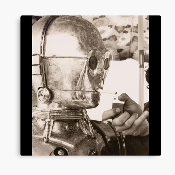 Item preview, C-3PO smoking a cigarette designed and sold by killzak.