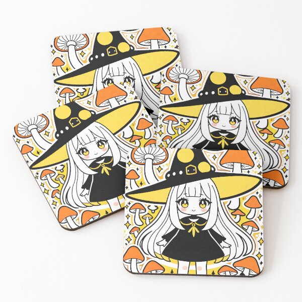 Item preview, "Halloween magic mushroom Witch psilocybin Priestess Art Spooky Fantasy Design on T-Shirts Hoodies Posters and More" designed and sold by Arcane  Adorable.