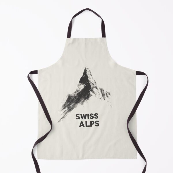 Item preview, Minimalist Swiss Alps Mountain Design designed and sold by Retro Travel Design.
