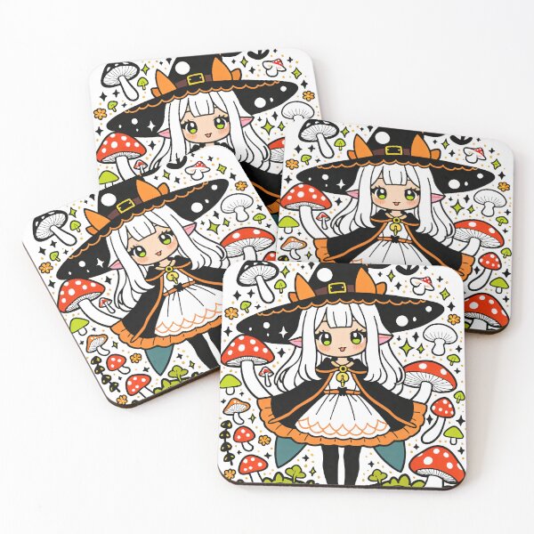 Item preview, "Halloween magic mushroom Witch psilocybin Priestess Art Spooky Fantasy Design on T-Shirts Hoodies Posters and More" designed and sold by Arcane  Adorable.