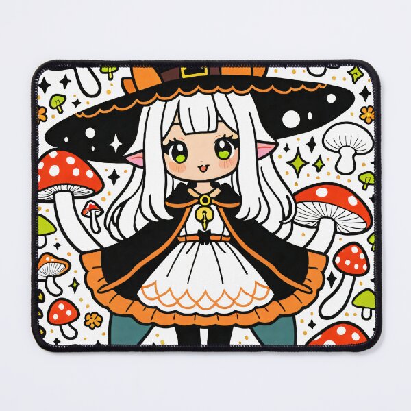 Item preview, "Halloween magic mushroom Witch psilocybin Priestess Art Spooky Fantasy Design on T-Shirts Hoodies Posters and More" designed and sold by Arcane Adorable.
