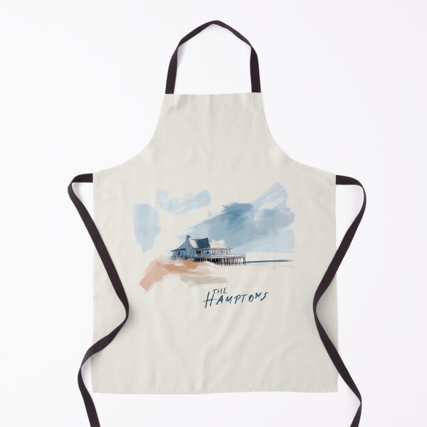 Item preview, Coastal Hamptons Beach House Art designed and sold by Retro Travel Design.