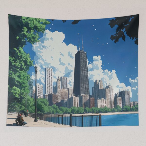 Item preview, Chicago, United States of America  | Anime style designed and sold by ComicsFactory.