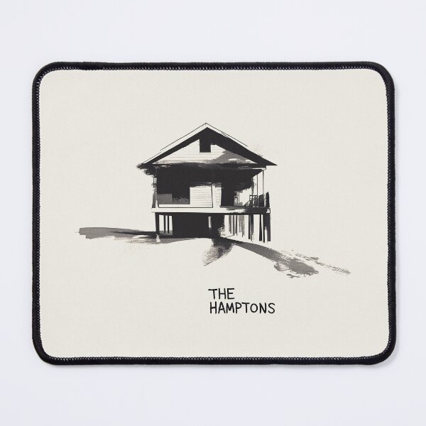 Item preview, Minimalist Hamptons Beach House Illustration designed and sold by Retro Travel Design.