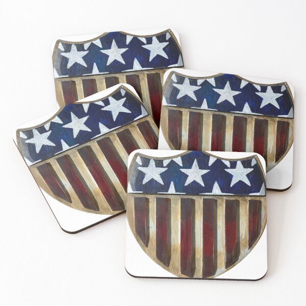 Item preview, Vintage American Shield designed and sold by MatrixTattoo.