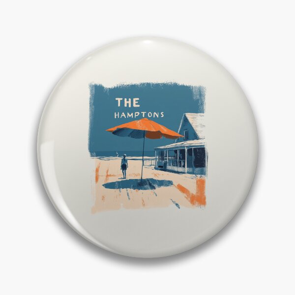 Artikelvorschau, Vintage Hamptons Strand Szene Illustration entworfen und verkauft von Retro Travel Design.