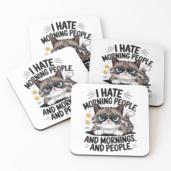 Item preview, i hate morning  designed and sold by Ismartista.