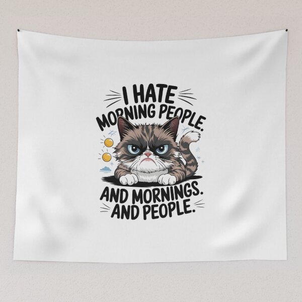 Item preview, i hate morning  designed and sold by Ismartista.